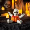 Fun Express Spooky Doll Pumpkin Poke-Ins Halloween Decoration, 5 Pieces