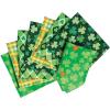 Fun Express St Patricks Day Bandanas – 12 Bandanas of Assorted Shamrock Designs