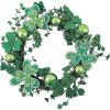 Fun Express St Patrick’s Day Shamrock Wreath – 13-Inch Artificial Shamrock Wreath – Spring – Door or Wall Decor