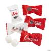 Graduation Buttermints, Graduation Party Candy, Candy Buffet, 108 Pieces, Individually Wrapped Pieces (Orange)(Red)