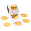 Graduation Mortarboard Sticker Roll – 100 Pieces