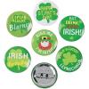 Mini Shamrock Buttons – St. Patrick’s Day & Novelty Jewelry,48 count