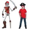 Pirate Skeleton Jointed Cutout – Over 5 feet Tall – Halloween and Party Decor