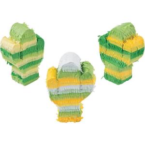 Fiesta Mini Cactus Pinatas – 3 Pinatas – Great for Cinco de Mayo