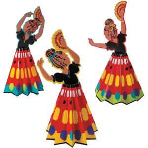 Fun Express – Bright Fiesta Centerpiece (3pc) for Cinco de Mayo – Party Decor – General Decor – Centerpieces – Cinco de Mayo – 3 Pieces