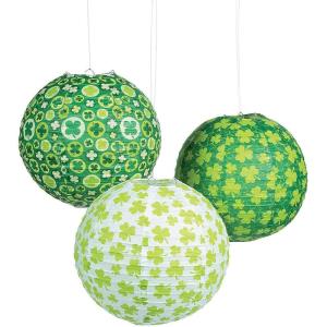 St Patrick’s Day Hanging Paper Lantern (set of 6) Party Decor