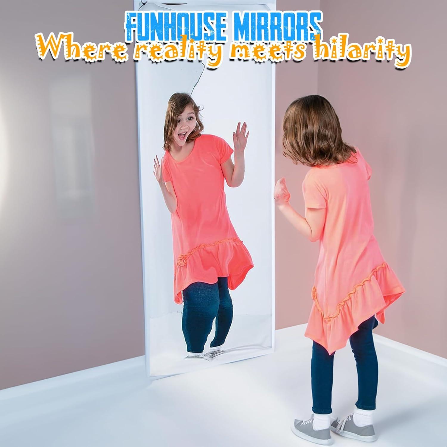 imageFun Express Funhouse Mirror  Over 4 Feet Tall Carnival Mirror  VBS Vacation Bible School Decor