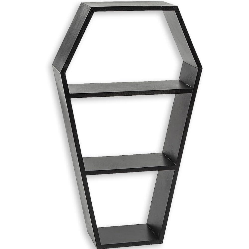 imageCoffinShaped 2Shelf Halloween Decoration