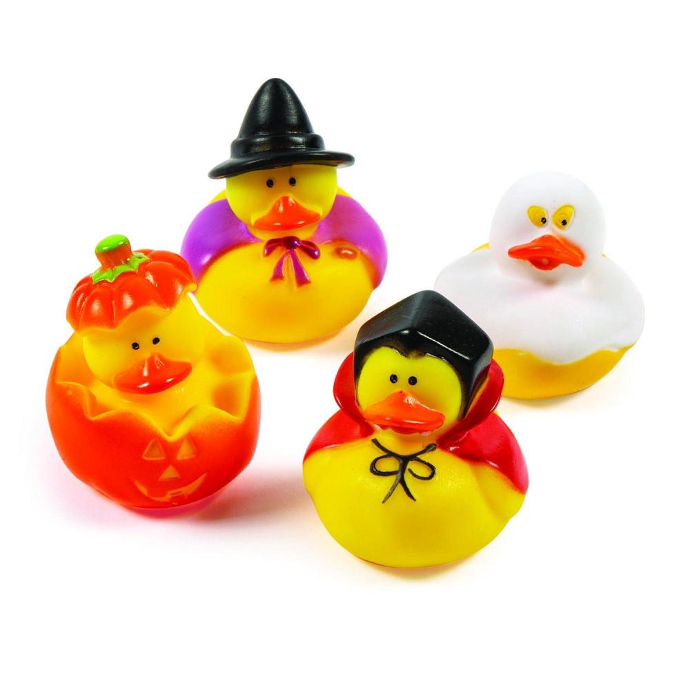 imageFun Express 2quot Halloween Pumpkin Witch Ghost ampamp Vampire Rubber Ducks  12 Pc  Trick Or Treat Candy Alternatives and Trunk or Treat Prizes