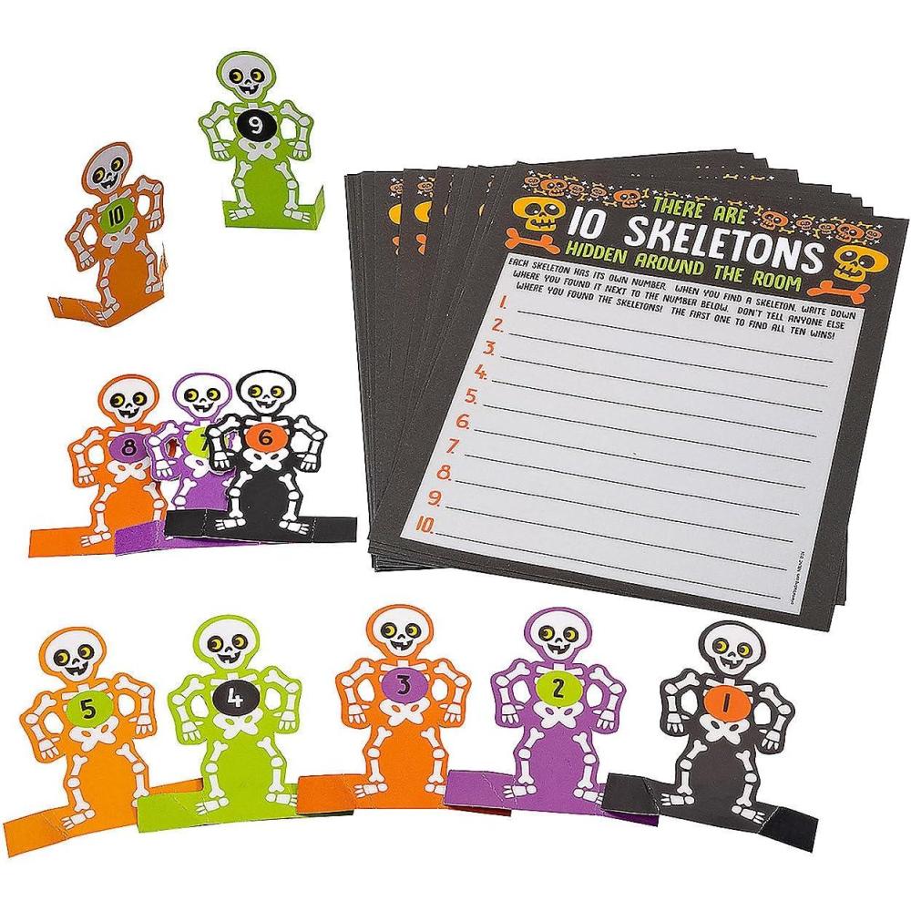 imageFun Express 6quot x 8quot Halloween Find The Skeleton Scavenger Hunt Game  34 Piece
