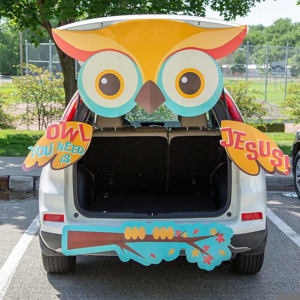 imageFun Express Full Update PARTY SUPPLIES Value Owl You Need Is Jesus TrunkorTreat Decorating Kit