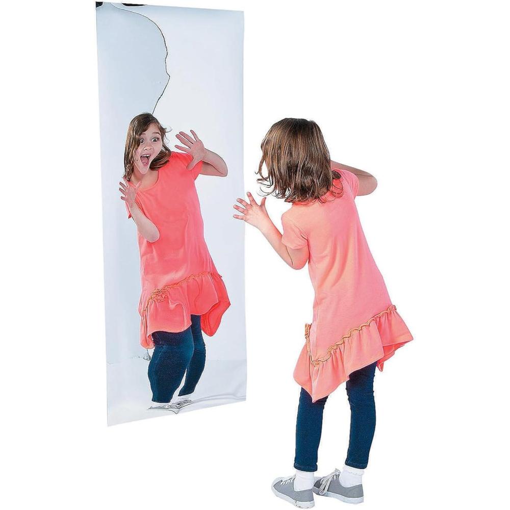imageFun Express Funhouse Mirror  Over 4 Feet Tall Carnival Mirror  VBS Vacation Bible School Decor