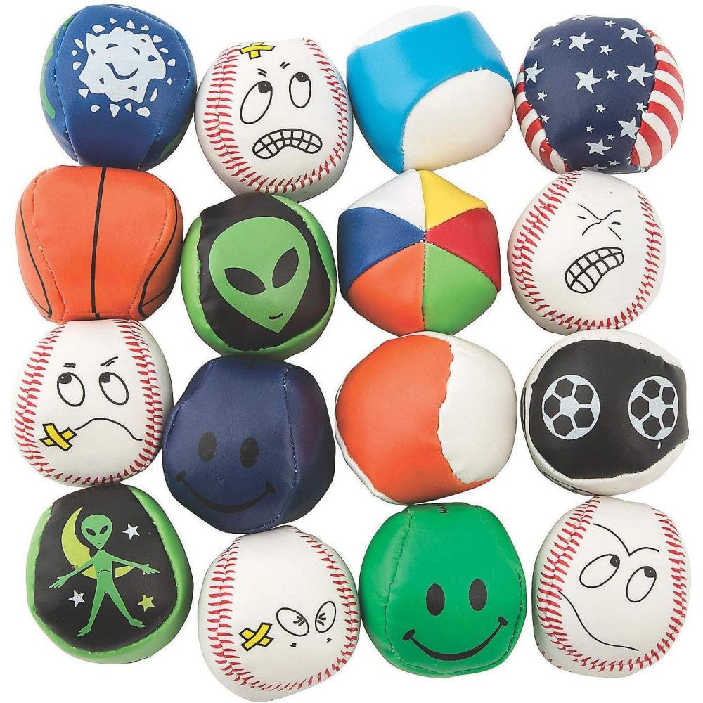 imageFun Express Hacky Sack Kick Balls  Bulk Assortment of 100 mini Balls  Perfect for Indoor or Outdoor Play  Hacky Sack Party Favors