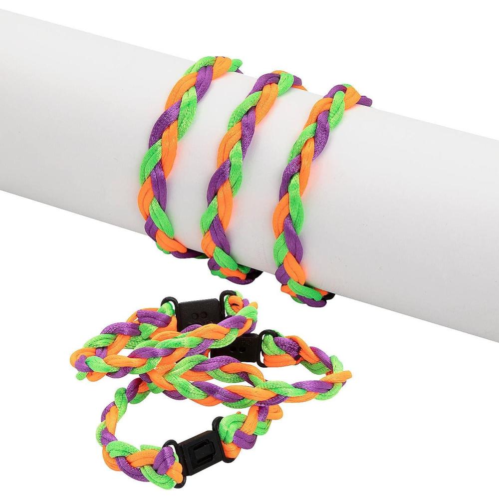 imageFun Express Halloween Braided Friendship Bracelets  12 Pieces