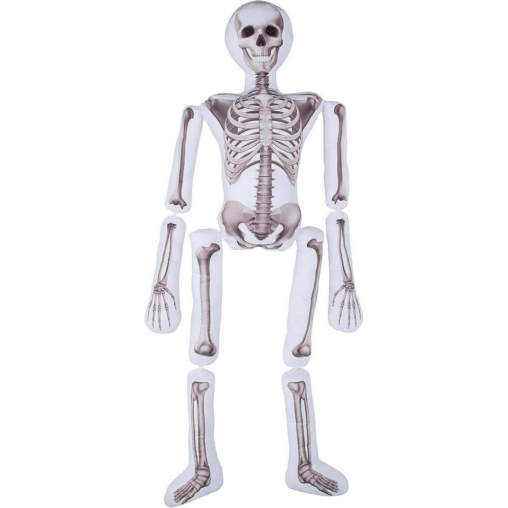 imageFun Express Halloween Plush Skeleton Pillow 5 Feet Tall  Halloween Decor  1 Piece