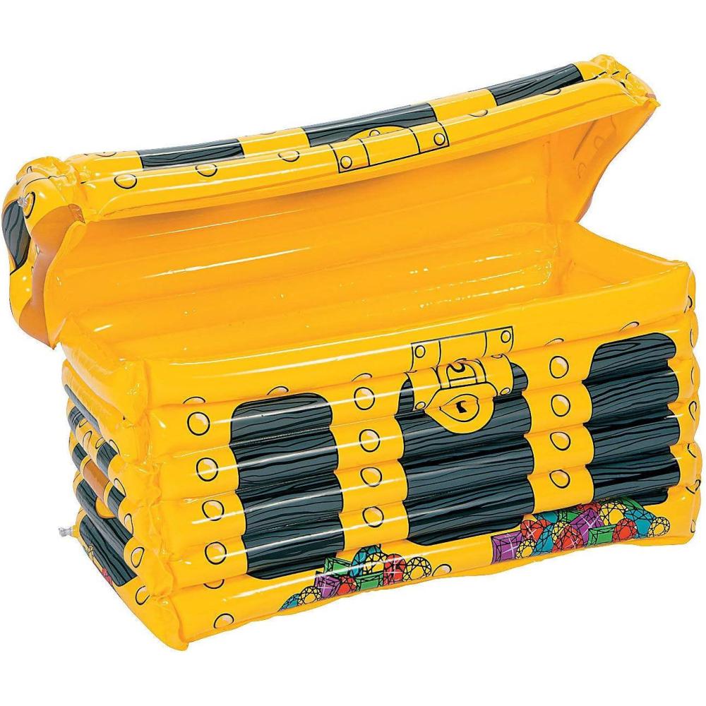 imageFun Express Inflatable Treasure Chest Cooler  Fill with Ice and Booty  Pirate Mermaid and Under Sea Party Decor
