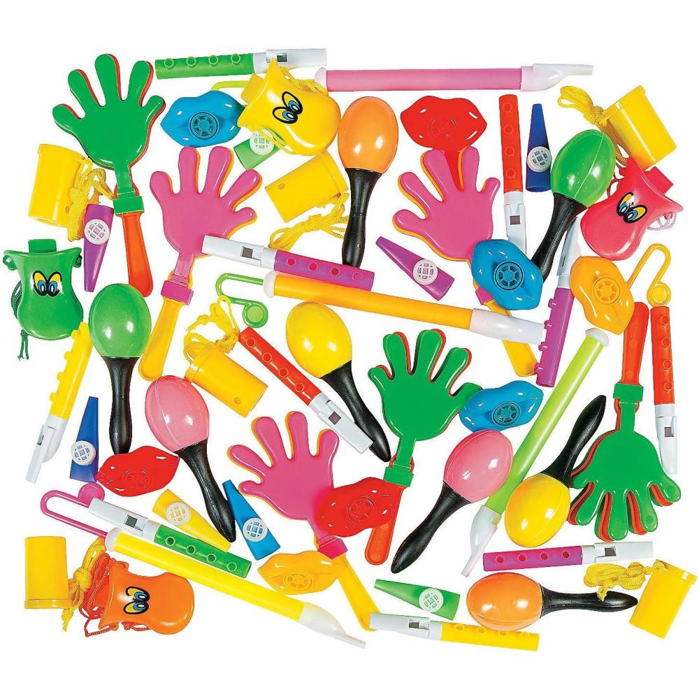 imageFun Express Noisemaker ampamp Musical Instrument Novelty Assortment  Perfect Party Supplies for Celebrations and Events  50 Pieces