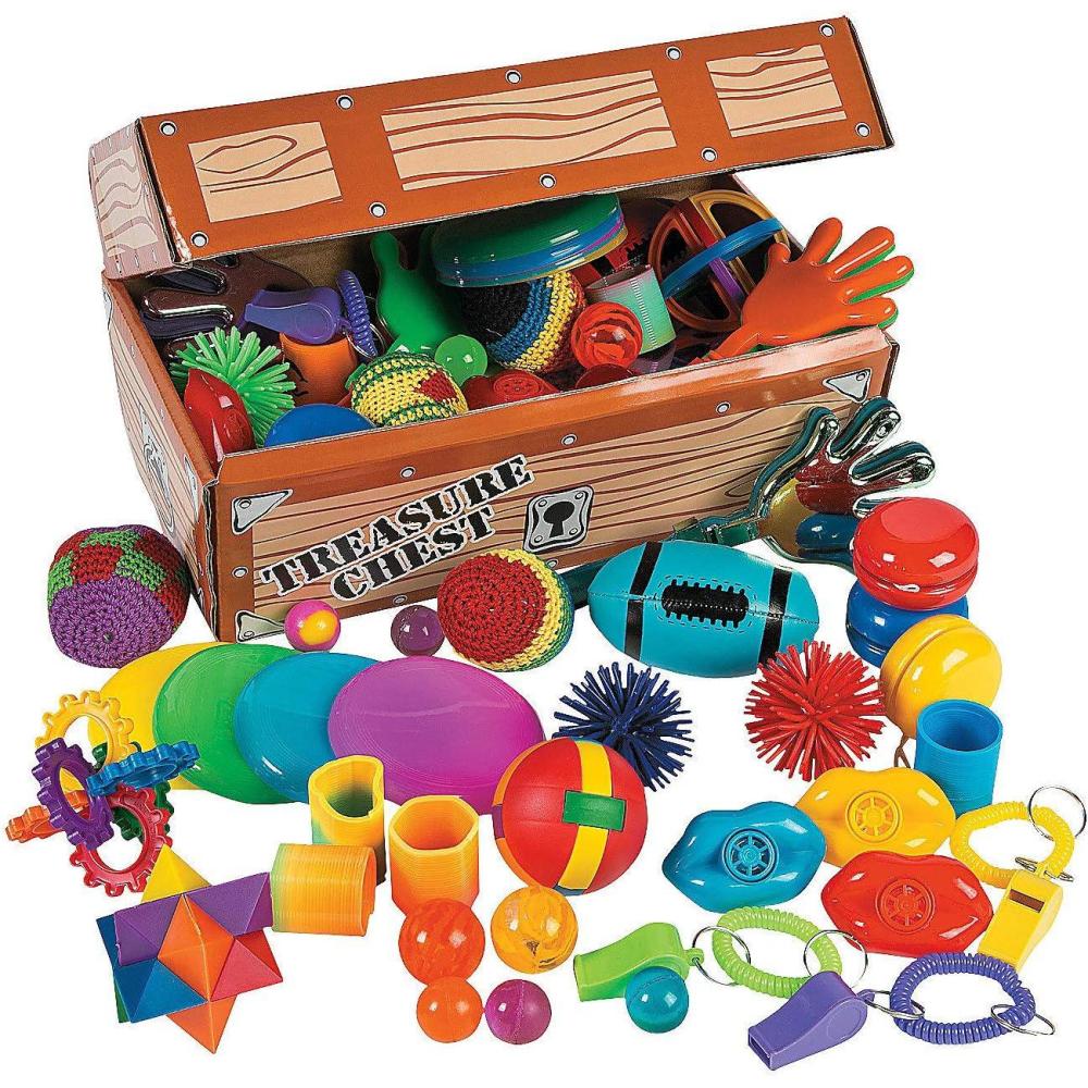 imageFun Express Treasure Chest Cardboard Box  Box Only Just Fill with Toys and Party Favors  1 Piece