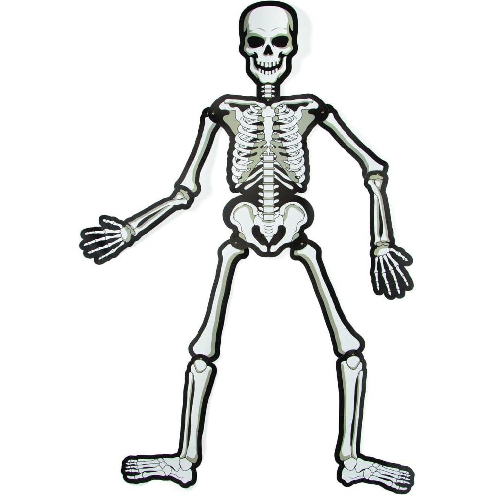 imageHalloween Vacuum Mold Jointed Skeleton  Party Decor  1 Piece
