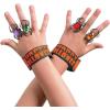 Fun Express – 1 1/2″ Jewel Spider Plastic Rings – 24 Pc. – Great for Candy Trick Or Treat Alternatives – Halloween Parties and School Treasure Boxes
