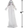Fun Express 3 Pieces 4 ft. Halloween Ghostly Girl Yard Stakes, Spooky Yard Decor, Halloween Yard Decorations