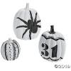 Fun Express 4″ – 8 1/2″ DIY Craft Decorative Ceramic Pumpkin Set – 3 Pieces – Creative Fall and Halloween Decorations