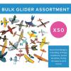 Fun Express 5″-9″ Flying Toys Bright Colors & Patterns Glider Assortment – Perfect for Parties, Prizes, and Events – 50-Pieces
