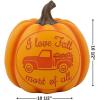 Fun Express Carved Resin Pumpkin Fall Decoration