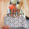 Fun Express Fall Leaves Tablecloth Roll 100 Ft – Premium Plastic Table Cover for Thanksgiving Decorations, Fall Parties & Harvest Events | Rectangle Tables, Disposable Design for Easy Cleanup