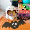 Fun Express Ghost Shaped Ceramic Candy Dish – Spooky Halloween Home Decor Treats Office Home School – Perfect for Parties Festive Displays & Trick-or-Treat Goodies – 1 Dish (6 3/4″ x 6 1/2″ x 7 1/2″)