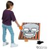 Fun Express Halloween Bean Bag Toss Game – Large Wooden Skull Design Board with 6 Bean Bags | Perfect for Halloween Party Games, Carnival Activities & Fall Festival Fun for Kids and Adults