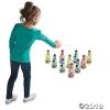 Fun Express Halloween Bowling Game for Kids Party – Zombie Pins & Brain Balls Set | Spooky Halloween Games & Activities for Classroom, Indoor Party Fun | 10 Pins, 2 Balls Included