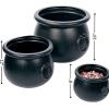 Fun Express Halloween Cauldron Set 3 Pack – Extra Large 16″ 12″ 8″ Black Plastic Cauldron – Great for DIY Halloween Decoration Projects, Witch Props, Candy Dishes and Spooky Porch and Home Decor