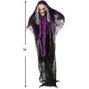 Fun Express Halloween Decorations Outdoor – 3 Witches Holding Hands Yard Stakes Set, 3.6 Feet Tall | Premium Polyester Witch Decor for Outside Halloween Decorations, Lawn & Garden Display