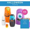 Fun Express Halloween Nesting Dolls – Russian Matryoshka Style Wooden Stacking Dolls Set of 5 | Kids Halloween Decor & Educational Nesting Toys for Toddlers 1-3 | Small Dolls for Girls & Boys Gift(Small)