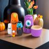 Fun Express Halloween Nesting Dolls – Russian Matryoshka Style Wooden Stacking Dolls Set of 5 | Kids Halloween Decor & Educational Nesting Toys for Toddlers 1-3 | Small Dolls for Girls & Boys Gift(Small)
