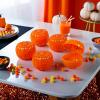 Fun Express Halloween Pumpkin Treat Containers – Perfect for Trick-or-Treating Halloween Parties Party Favors and Seasonal Decorations – Bright Orange Plastic Design Durable and Reusable – 24 Pieces
