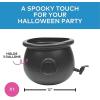 Fun Express Halloween Witch’s Cauldron Beverage Dispenser, 3.17 Gallon, Black Plastic, 12 Inch