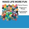 Fun Express Mega Bouncing Ball Assortment | 250 Pieces | Favors, Giveaways, Rewards, Gifts, Takeaways, Kid’s Birthday, Vacation Bible School, Christmas, Easter