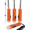 Fun Express Mini Halloween Flashlights on Rope 12 Pack – Light Up Party Favors for Kids Trick or Treat Non Candy Halloween Treats & Classroom Prizes Bulk Halloween Toys for Goodie Bag & Fall Festival