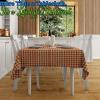 Fun Express Orange Gingham Tablecloth Roll (100 feet Long) Fall and Halloween Party Supplies Table Covers