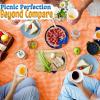 Fun Express Orange Gingham Tablecloth Roll (100 feet Long) Fall and Halloween Party Supplies Table Covers