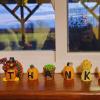 Fun Express Resin Give Thanks Blocks (Set of 6) Fall Home Decor