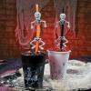 Fun Express Skeleton Printed Disposable Cups (16 oz – 50 cups) Halloween Party Supplies
