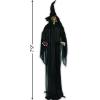 Fun Express Standing Witch with Red Apple Halloween Decoration – Lights up and Makes Sound – Scary Home Decor