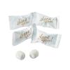 Fun Express Thank You Mints Individually Wrapped Bulk 108 Count – Premium Butter Mints for Wedding Favors, Bridal Shower Gifts & Party Favors | Gold Script Design for Guests(Mint)