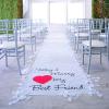 Fun Express Today I Marry My Best Friend Aisle Runner for Wedding (100 ft Long) Indoor and Outdoor Ceremony Decor
