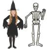 Halloween Vacuum Mold Jointed Skeleton – Party Decor – 1 Piece
