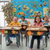 Jumbo Pumpkins Classroom Cutouts – 50 Realistic Looking Pieces in 5 Sizes – Fall Classroom Decor and Teacher Supplies