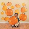 Jumbo Pumpkins Classroom Cutouts – 50 Realistic Looking Pieces in 5 Sizes – Fall Classroom Decor and Teacher Supplies